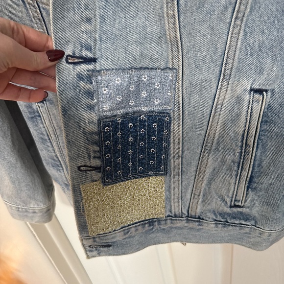 Men/Women Levi's Patchwork Denim Trucker Jacket Size 3XL - Picture 4 of 10